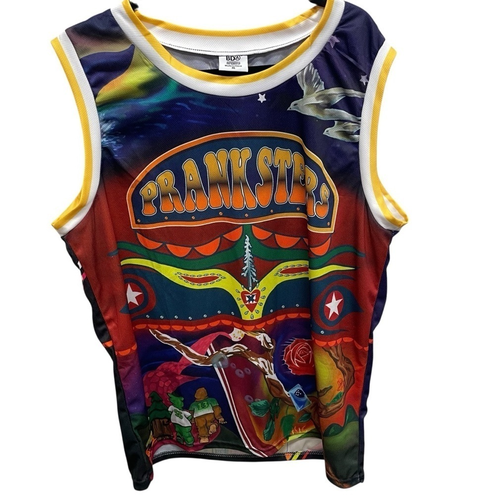 BILL WALTON Pranksters Psychedelic Jersey 2025 Eugene Emeralds Grateful Dead XL